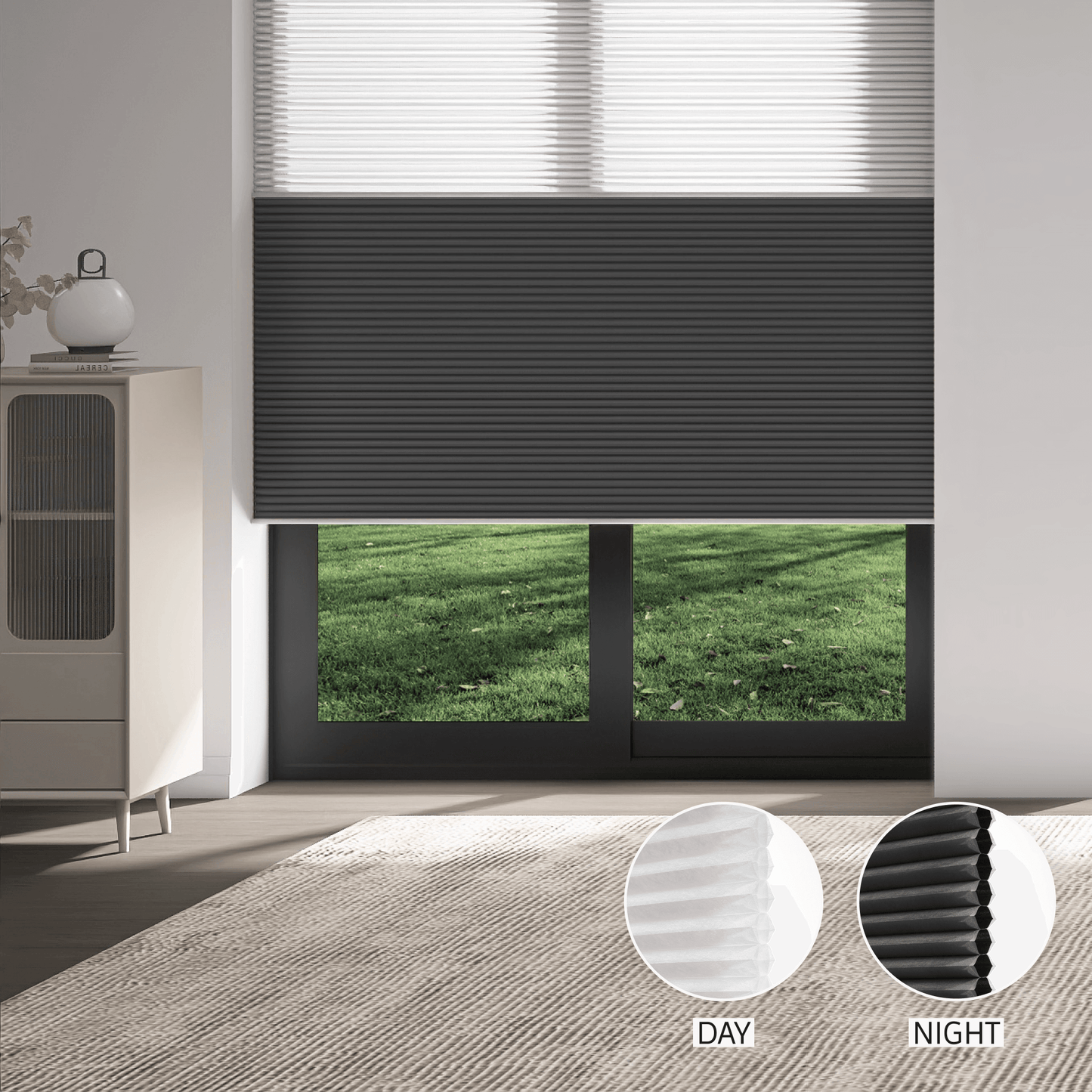Dual Cell Day & Night Honeycomb (Light Filtering + Blackout)