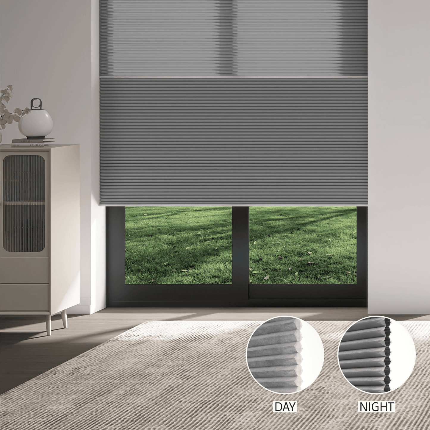 Dual Cell Day & Night Honeycomb (Light Filtering + Blackout)