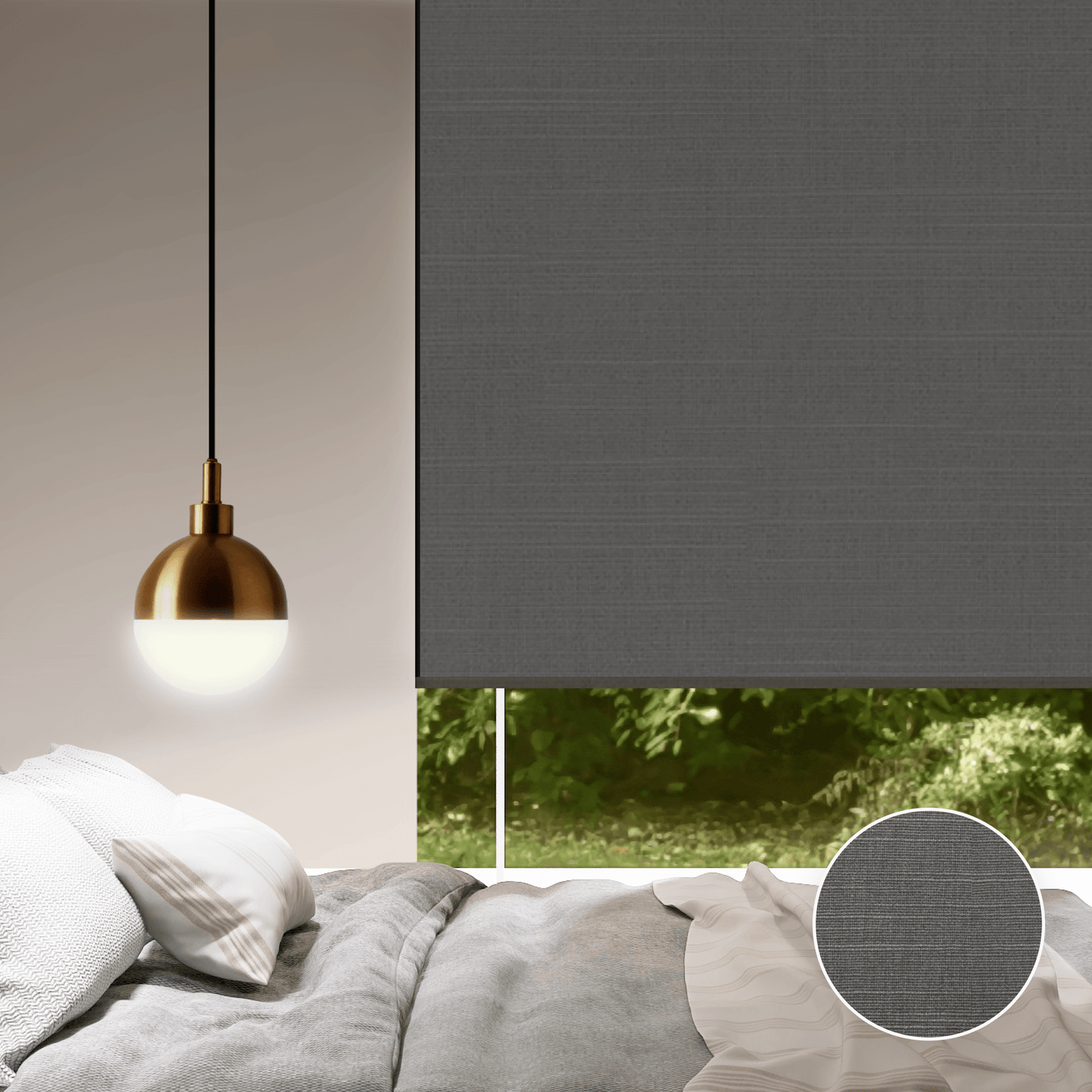 Linen Weave Blackout Roller