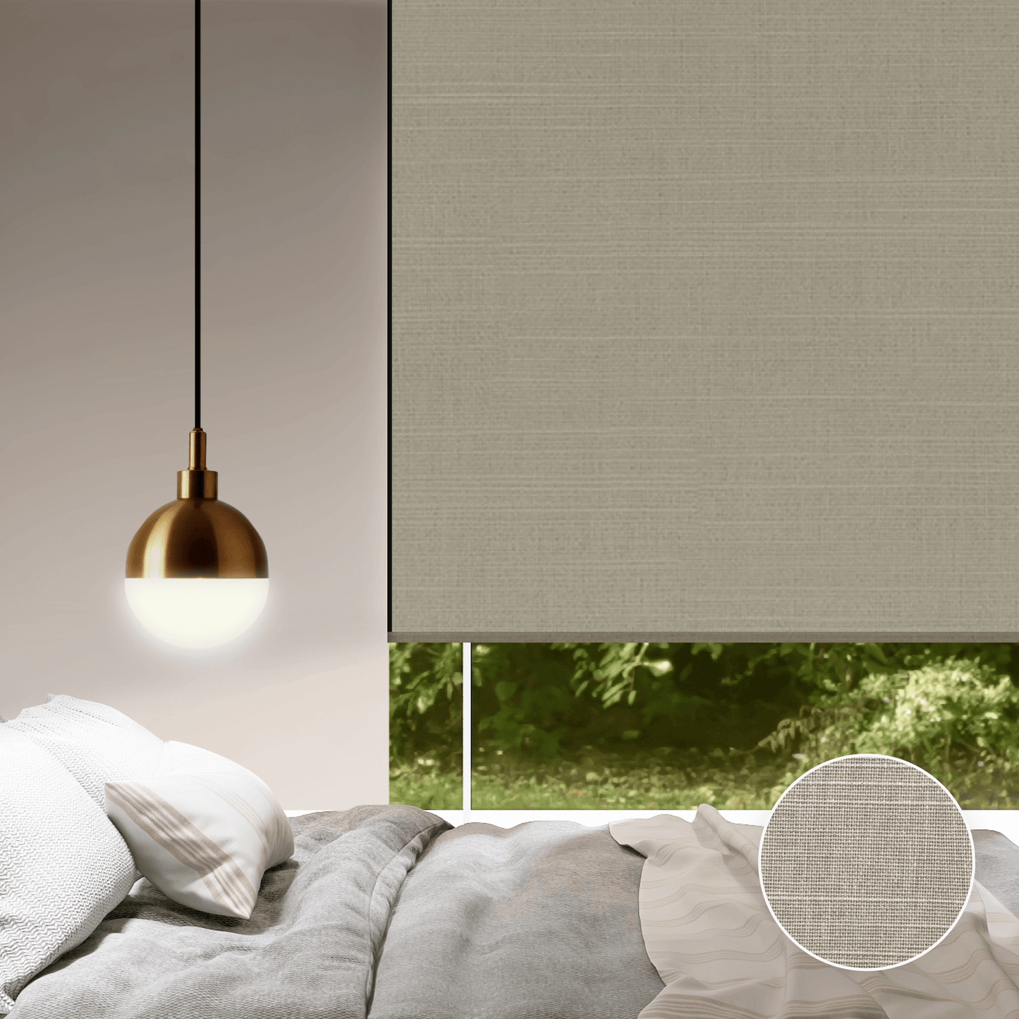 Linen Weave Blackout Roller