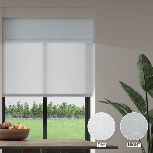 Linen Weave Day & Night Roller (Light Filtering + Blackout)