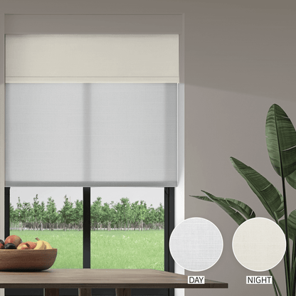 Linen Weave Day & Night Roller (Light Filtering + Blackout)