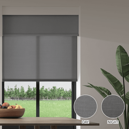 Linen Weave Day & Night Roller (Light Filtering + Blackout)