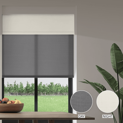 Linen Weave Day & Night Roller (Light Filtering + Blackout)
