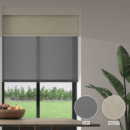 Linen Weave Day & Night Roller (Light Filtering + Blackout)