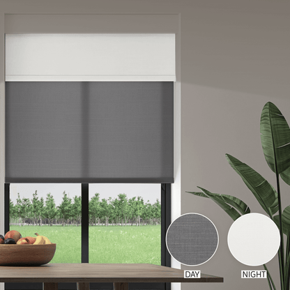 Linen Weave Day & Night Roller (Light Filtering + Blackout)