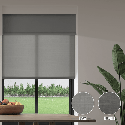 Linen Weave Day & Night Roller (Light Filtering + Blackout)