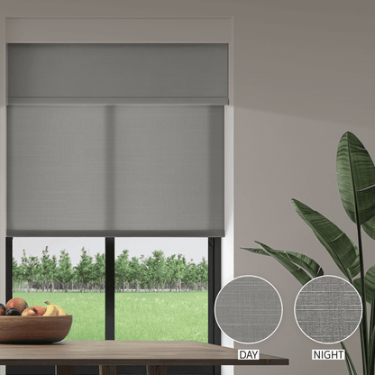 Linen Weave Day & Night Roller (Light Filtering + Blackout)