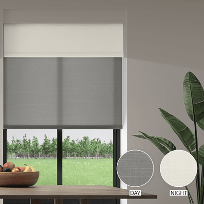 Linen Weave Day & Night Roller (Light Filtering + Blackout)