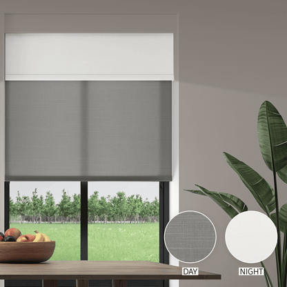 Linen Weave Day & Night Roller (Light Filtering + Blackout)
