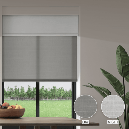 Linen Weave Day & Night Roller (Light Filtering + Blackout)