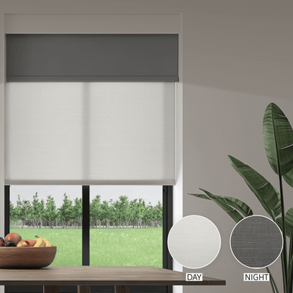Linen Weave Day & Night Roller (Light Filtering + Blackout)