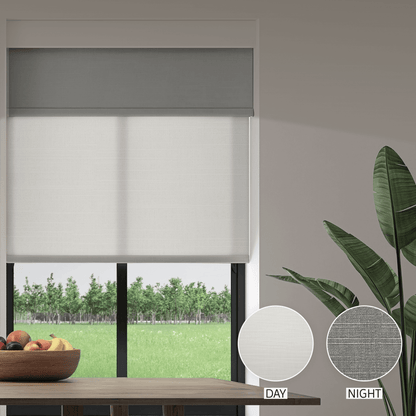 Linen Weave Day & Night Roller (Light Filtering + Blackout)