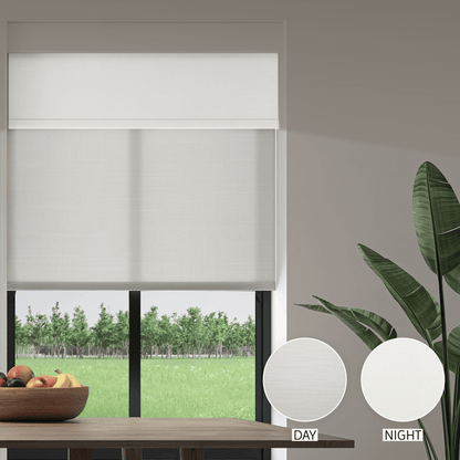Linen Weave Day & Night Roller (Light Filtering + Blackout)