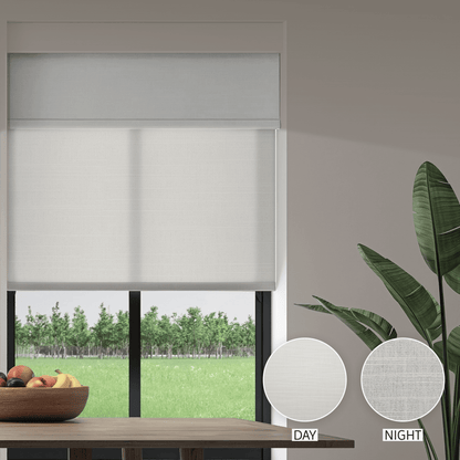 Linen Weave Day & Night Roller (Light Filtering + Blackout)