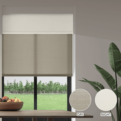 Linen Weave Day & Night Roller (Light Filtering + Blackout)