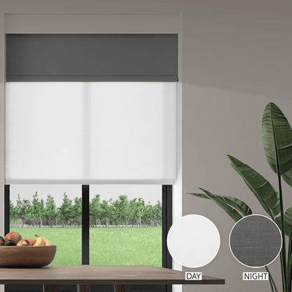 Linen Weave Day & Night Roller (Light Filtering + Blackout)
