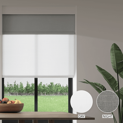 Linen Weave Day & Night Roller (Light Filtering + Blackout)