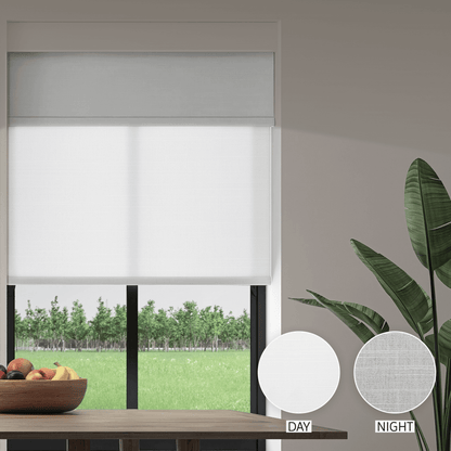 Linen Weave Day & Night Roller (Light Filtering + Blackout)