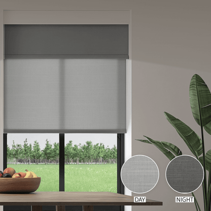 Linen Weave Day & Night Roller (Light Filtering + Blackout)