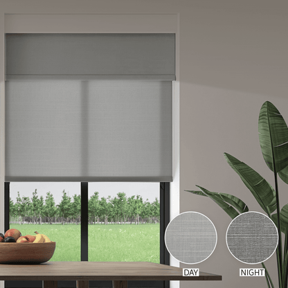 Linen Weave Day & Night Roller (Light Filtering + Blackout)