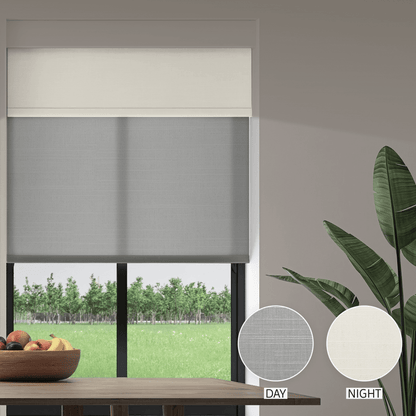Linen Weave Day & Night Roller (Light Filtering + Blackout)