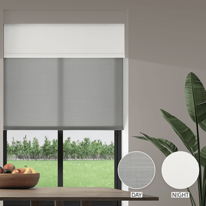 Linen Weave Day & Night Roller (Light Filtering + Blackout)