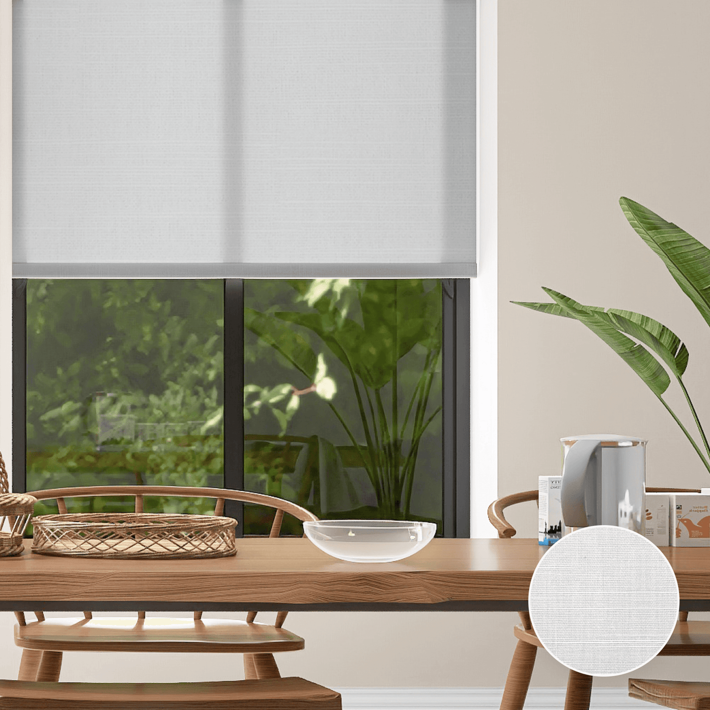 Linen Weave Light Filtering Roller