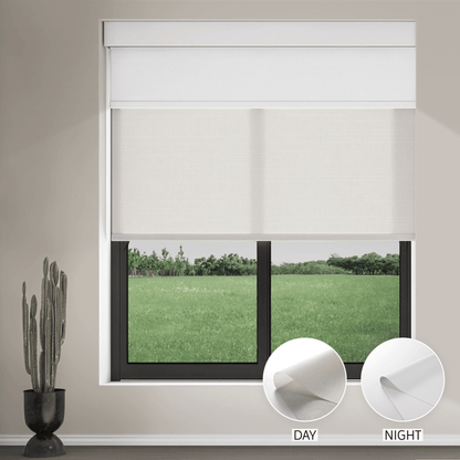 Pearl Day & Night Roller (Light Filtering + Blackout)