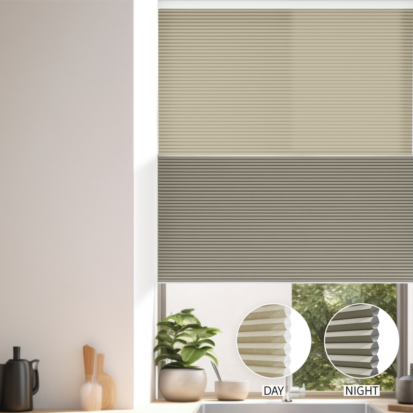 Prime Day & Night Honeycomb (Light Filtering + Blackout)