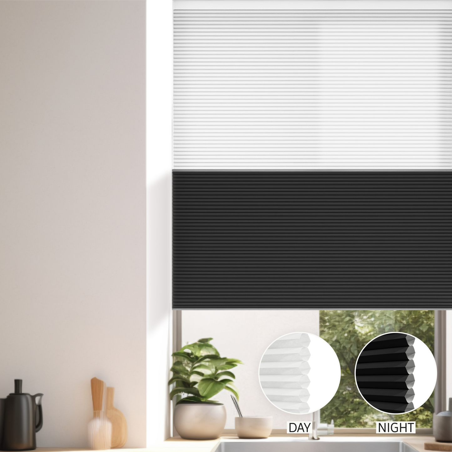 Prime Day & Night Honeycomb (Light Filtering + Blackout)