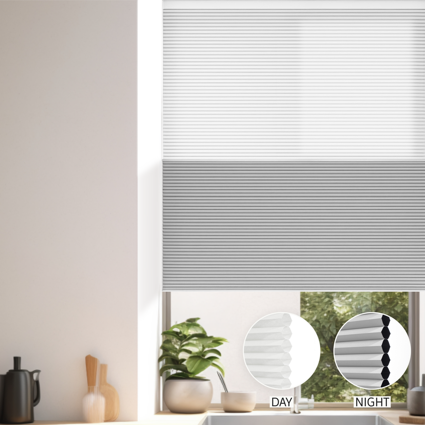 Prime Day & Night Honeycomb (Light Filtering + Blackout)