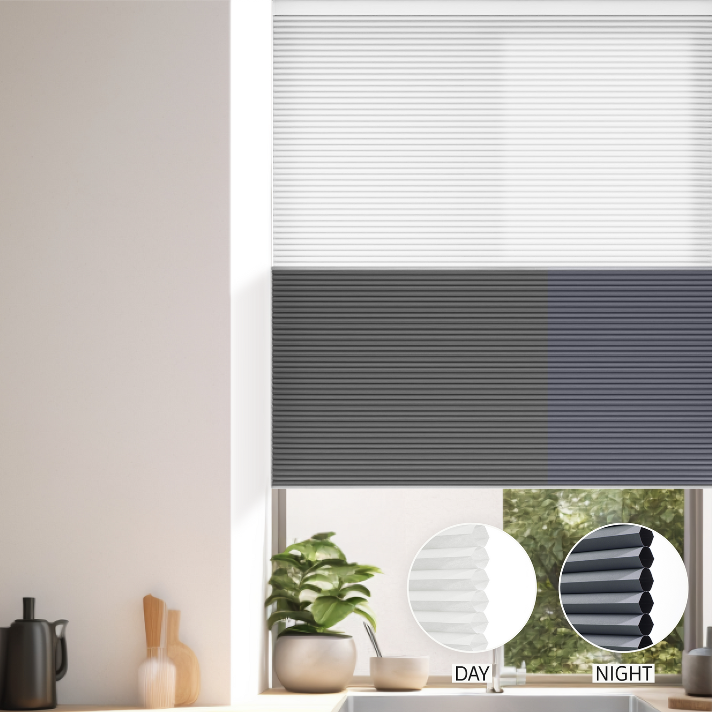 Prime Day & Night Honeycomb (Light Filtering + Blackout)