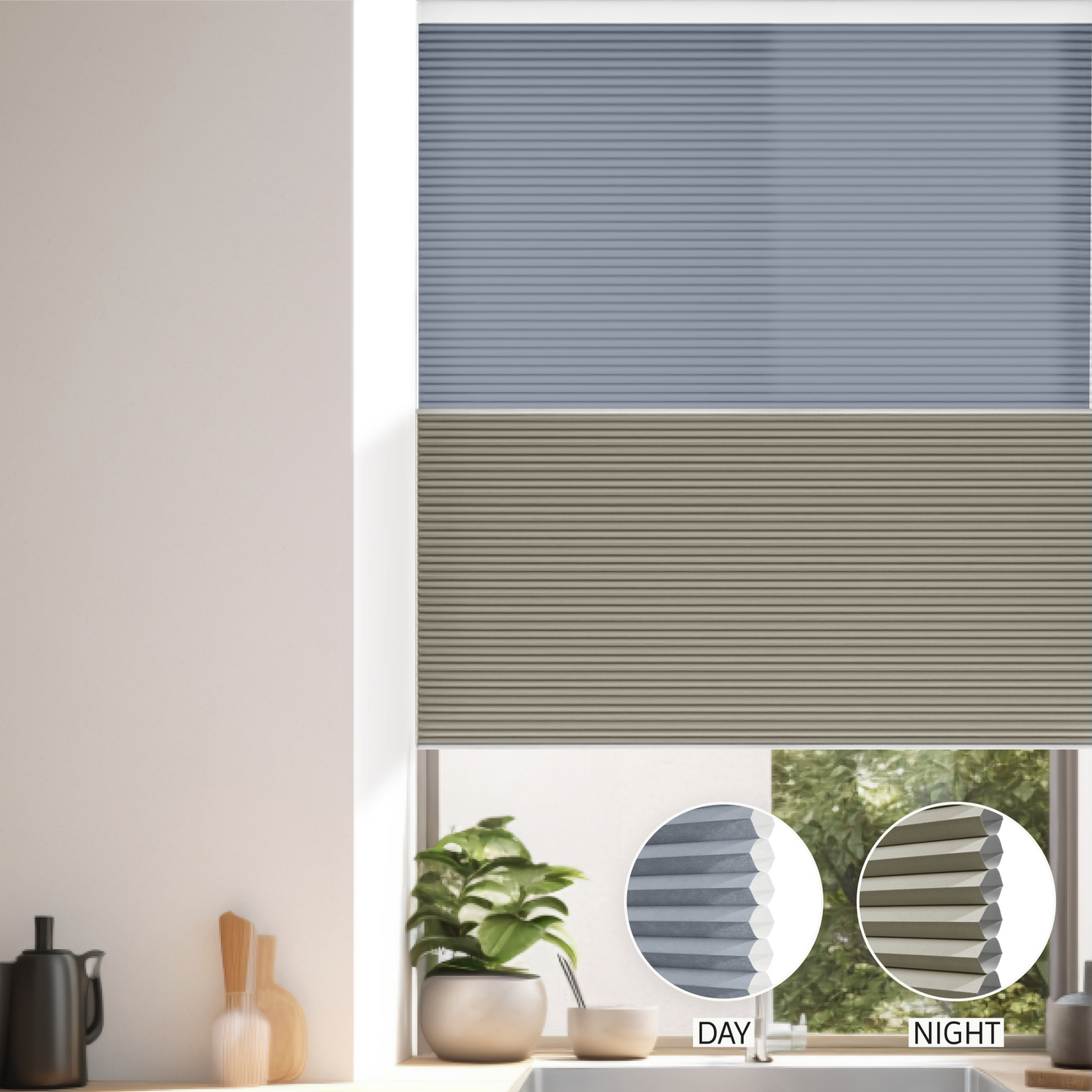 Prime Day & Night Honeycomb (Light Filtering + Blackout)